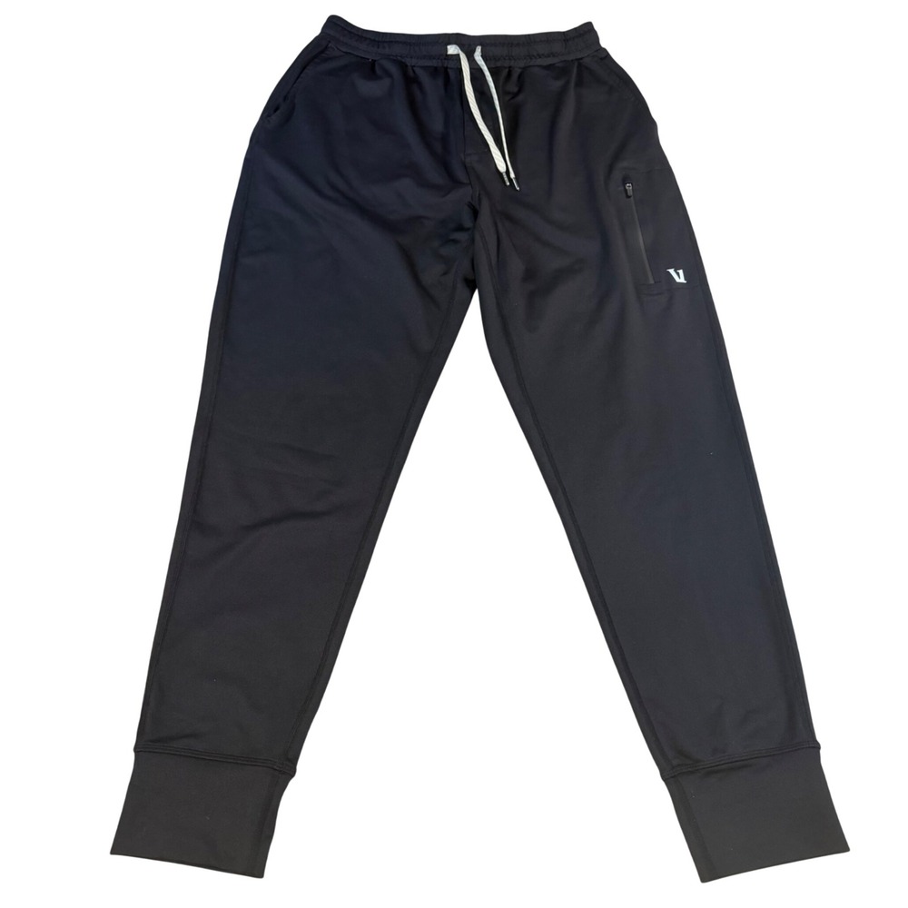 Vuori Sunday Performance Joggers Mens Small Black Tapered Stretch Sweatpants